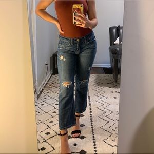 AE ripped boyfriend jeans